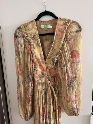 Floral Dress Melody Dress Zimmermann Lace Up Dress Zimmermann