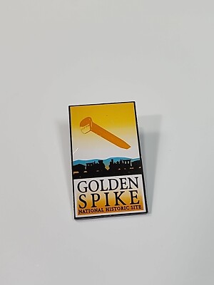 Golden Spike National Historic Site Travel Souvenir Pin Box Elder County Utah