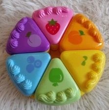 Leapfrog Rainbow Tea Party Replacement Plate & Cake Slices Pieces