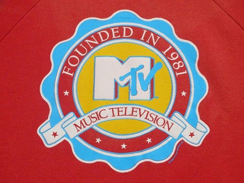 Vtg 1980s 80s MTV Network Music Television Grunge Rock Hip Hop Sweatshirt XL - Picture 2 of 8