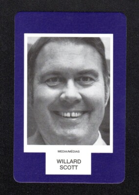 Willard Scott TV Weatherman 1993 Face To Face Game Card Canadian Issue