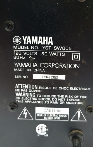Yamaha HTR-5635 Natural Sound AV Receiver Amplifier w/ Subwoofer & 4 Satellites - Picture 14 of 18