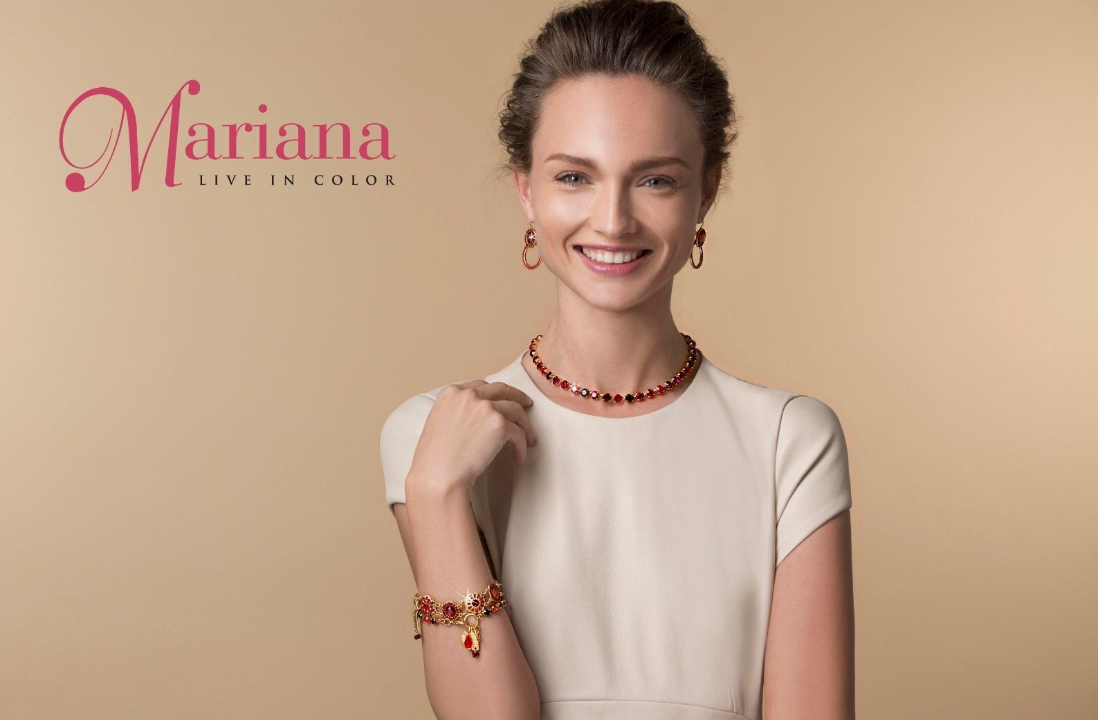 Earrings by Mariana Woman Floral Sapphire Swarovski Crystals