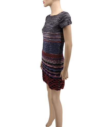 Missoni Women's Multicolor Sleeveless Dress Size 42 Italy Wool Blend Knit! - Picture 4 of 6