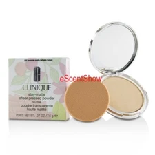 CLINIQUE STAY MATTE SHEER PRESSED POWDER OIL FREE .27 OZ / 7.6 G FULL SIZE NIB