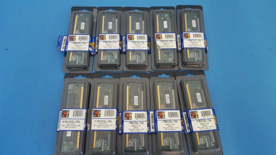 Memory Module, RAM, Kingston, KTM-2X32L-70G, 2MBX32, 70NS, GOLD, 72 PIN, SIMM - Image 4 of 4