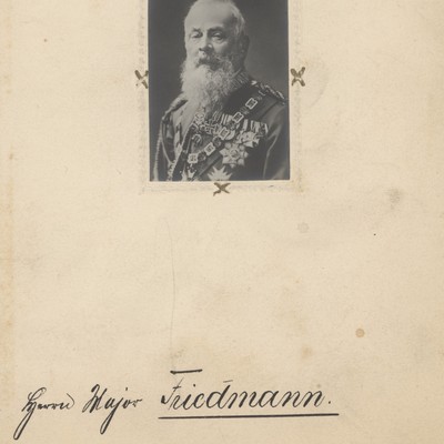 Menükarte Luitpold Wittelsbacher Major Friedmann Straubing München 1911
