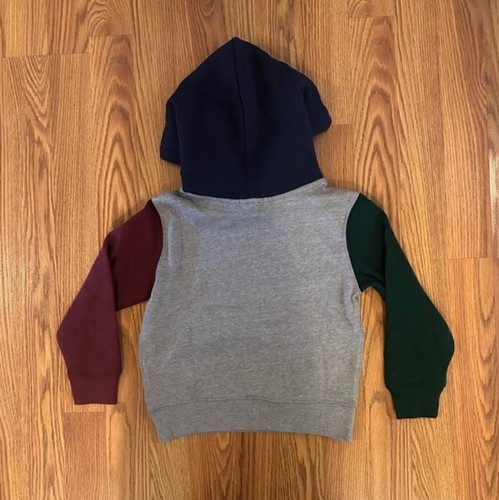 Polo Ralph Lauren Boy’s Bear Color block Hoodie Size 4 - Picture 2 of 2