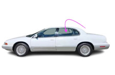 Fits:1994-1997 Chrysler New Yorker & LHS Driver Side Rear Left Door Window Glass
