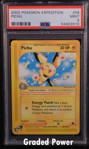 Expedition Pichu PSA 9 (3910) 58/165 Pokemon 
