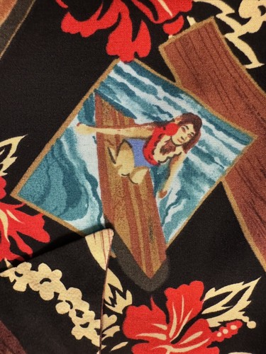 VTG Kamehameha Hawaiian Surfing Shirt Rayon Made in Hawaii Size XL - Picture 6 of 10