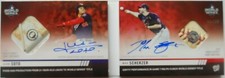 Juan Soto Max Scherzer 2019 TOPPS NOW DUAL AUTO BALL RELIC BOOK RED 6/10 BC2B