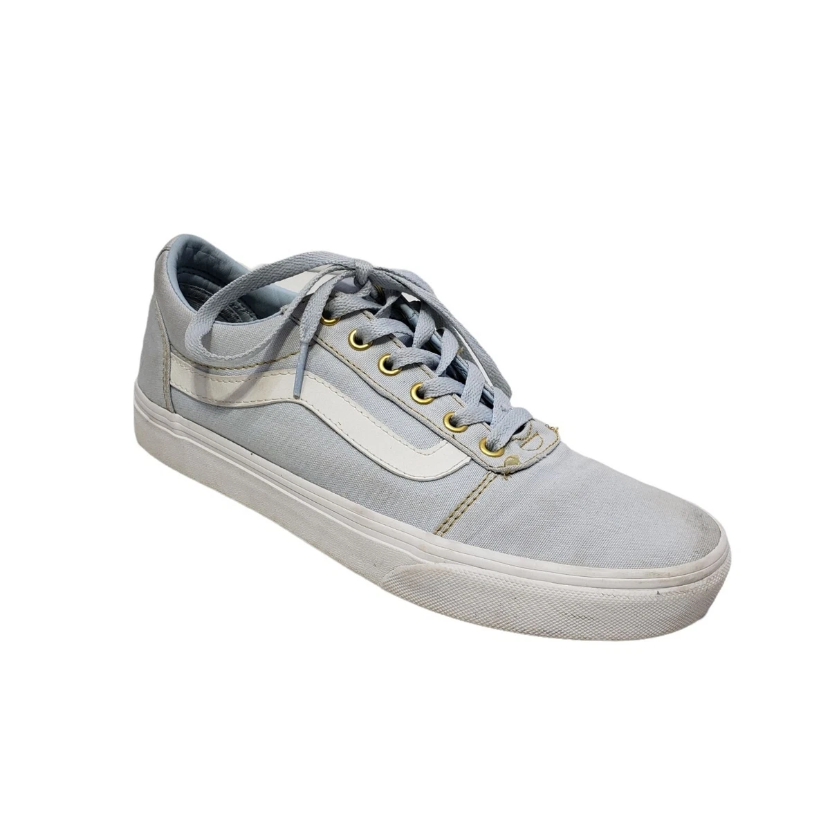 Black vans gold eyelets top