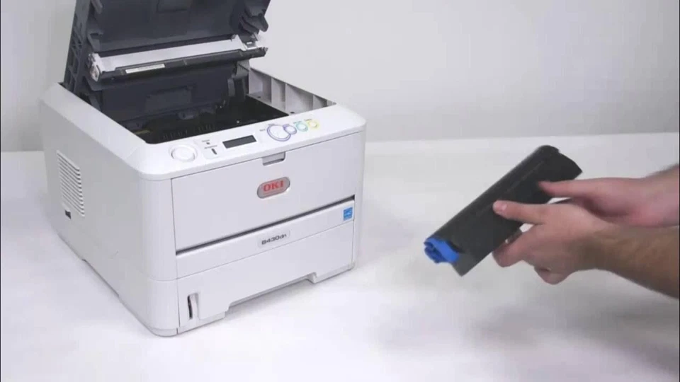 OKI B410D DUPLEX USB PARALLEL A4 MONO LASER FAST 28PPM WORKGRP PRINTER 43984811 - Image 3 of 4