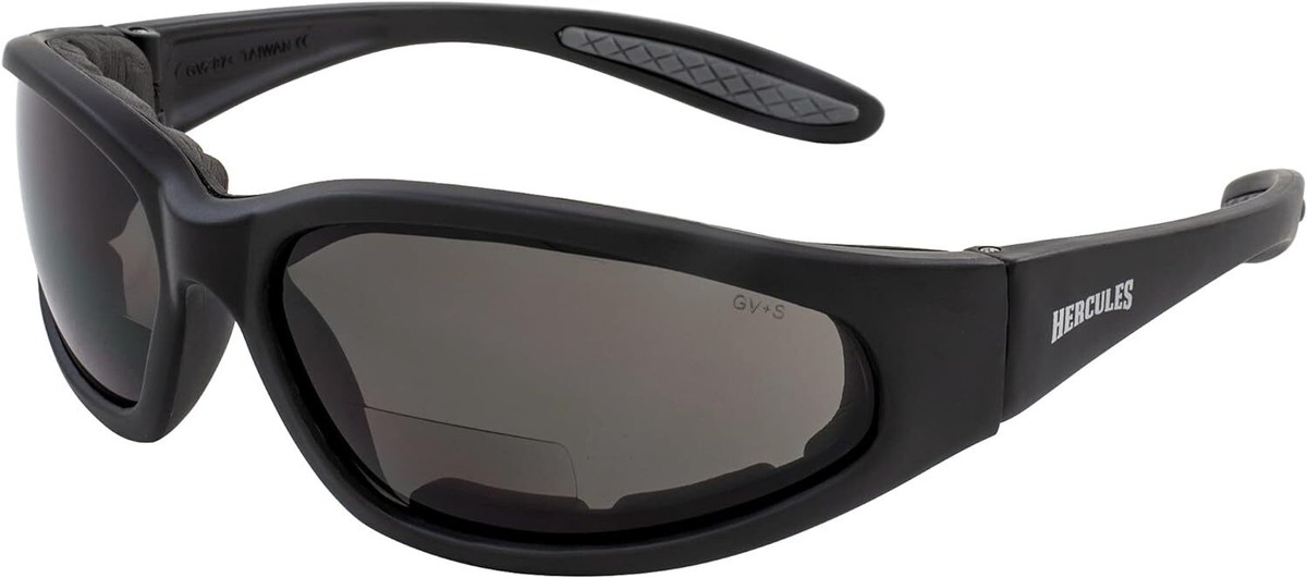 Global Vision Hercules Black Frame Clear Lens Sunglasses