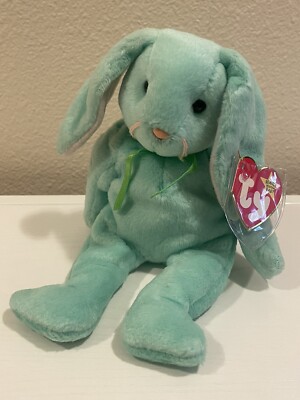 Beanie Babies Ty Original Baby Hippity Rabbit EXTREMELY RARE- Spelling Errors