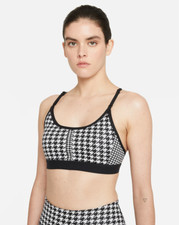 NIKE Indy Icon Clash Sports Bra DD1086-010 Black / White Women's Size X-Large XL