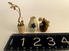 Miniature 19th cAntique lot: 2 German doll house plants,  rare mark Japanes vase — photo 6