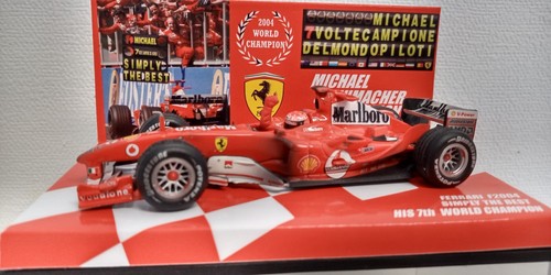 SCHUMACHER COLLECTION 1:43 FERRARI F2004 7th CHAMPION MARLBORO LIVERY VERSION 1 - Picture 2 of 4