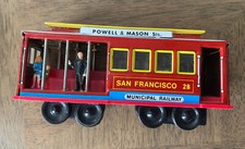 San Francisco 28-Metal Cable Car Trolley Friction Motor Powered w Ringing Bell