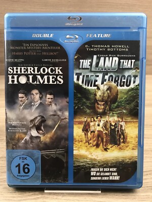 Double Feature Blu-Ray   Sherlock Holmes + The Land That Time Forgot #K5