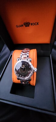 Glam Rock Watch with Diamonds NIB Glam Rock Large Ladies Watch - Diamonds, | Mercari main image 3