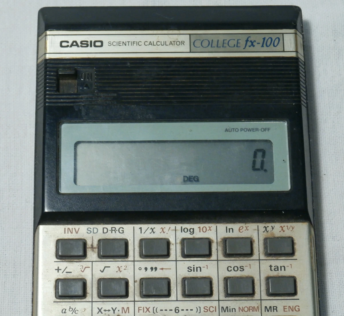 CASIO DIGITRON Scientific Calculator College fx-100 made in Japan Tested,  Works