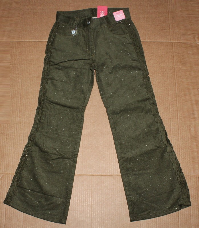 5 NWT Gymboree WINTER PRINCESS Green Sparkle Corduroy PANTS Girls 