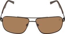 Timberland TB9107 50H Dark Brown Aviator Polarized Sunglasses Frame 61-14-140