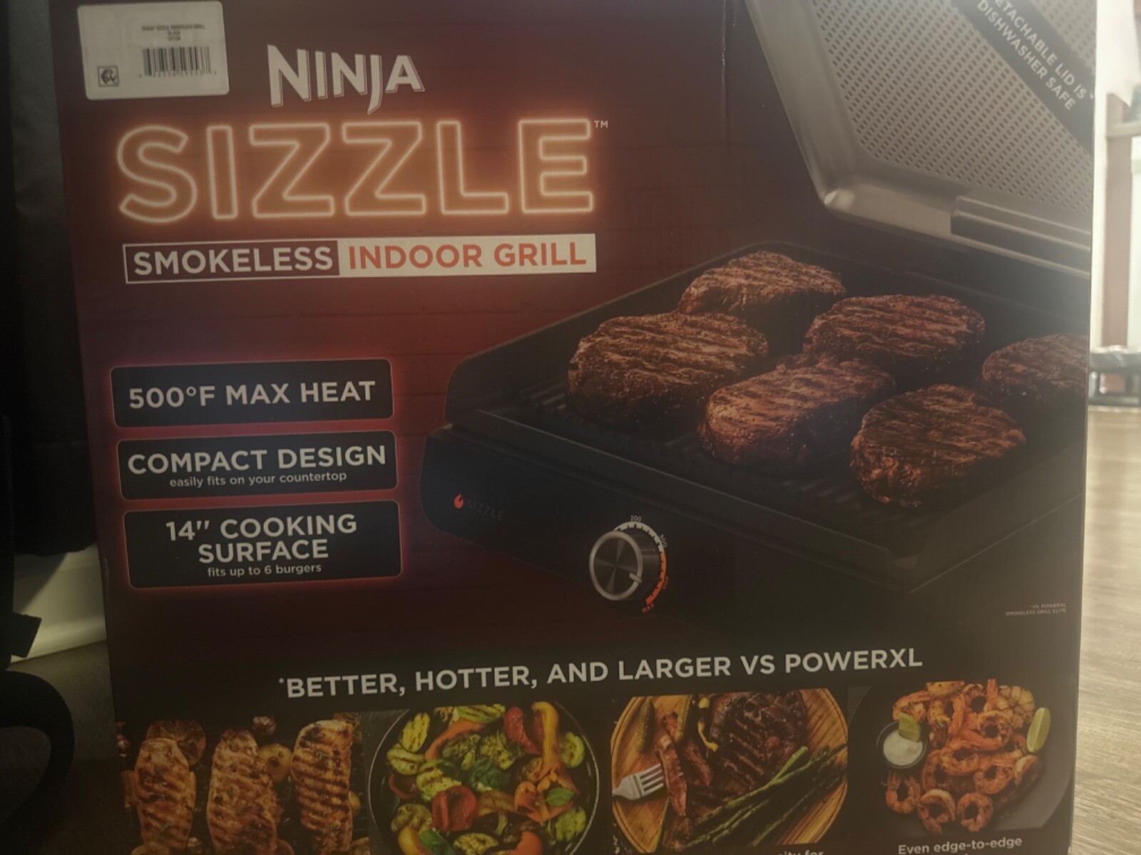 Ninja GR100 Sizzle Smokeless Indoor Grill eBay