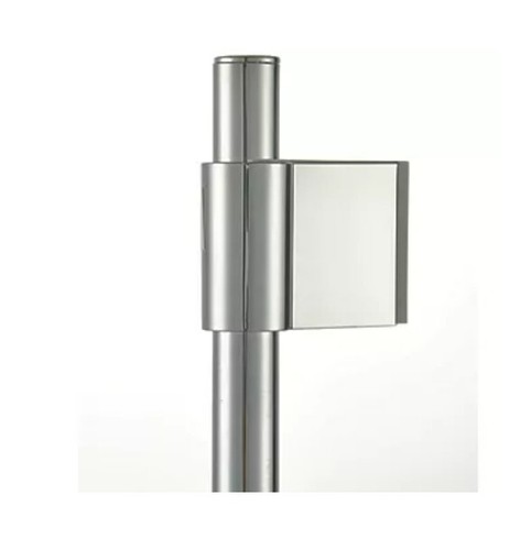 SWIRL SHOWER RAIL WITH SLIDER CHROME 700MM - Picture 2 of 3
