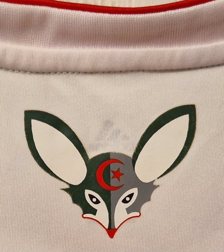 ALGERIA NATIONAL FOOTBALL TEAM 2019 CAF EGYPT YANS 93 WHITE HOME SHIRT M/L ALG - Picture 4 of 12