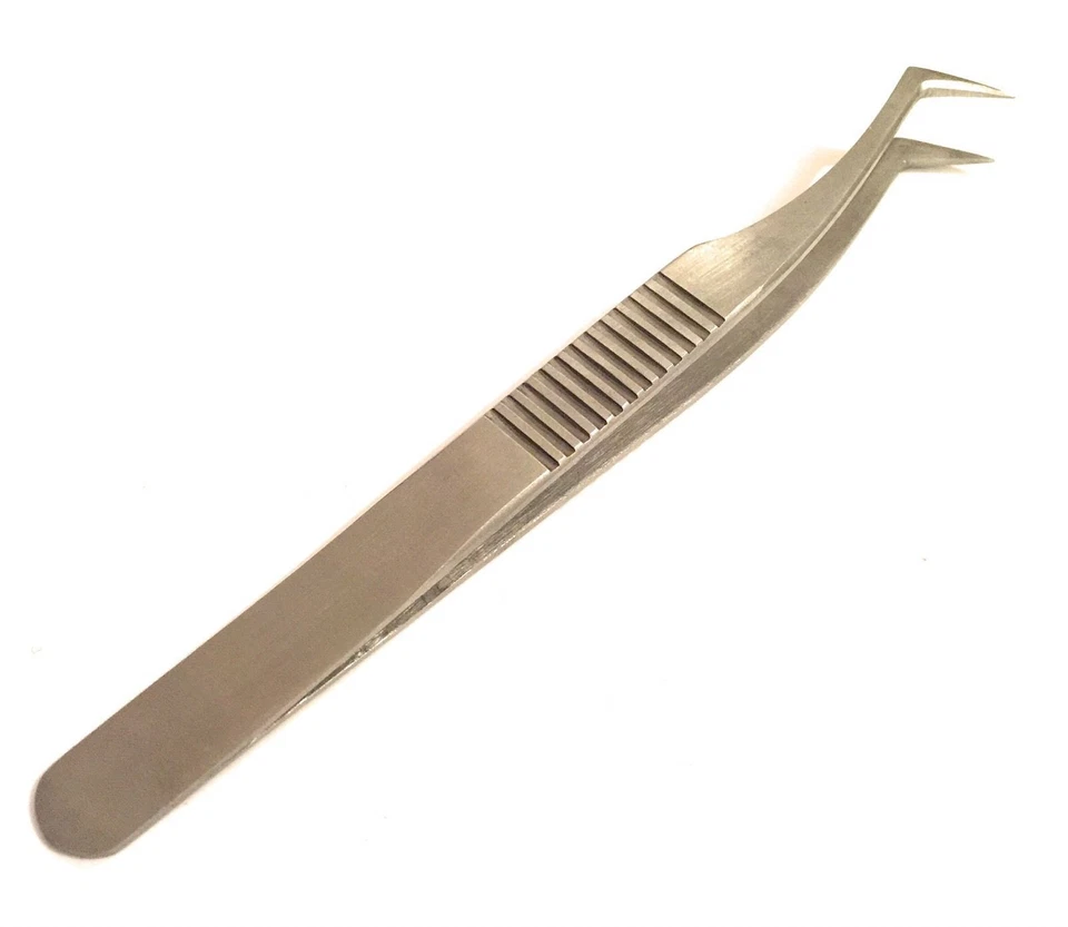 LGB ENGLAND Eyelash Extension Tweezers for Russian 3D 6D Volume Lash Extensions L-Type 6A/SA