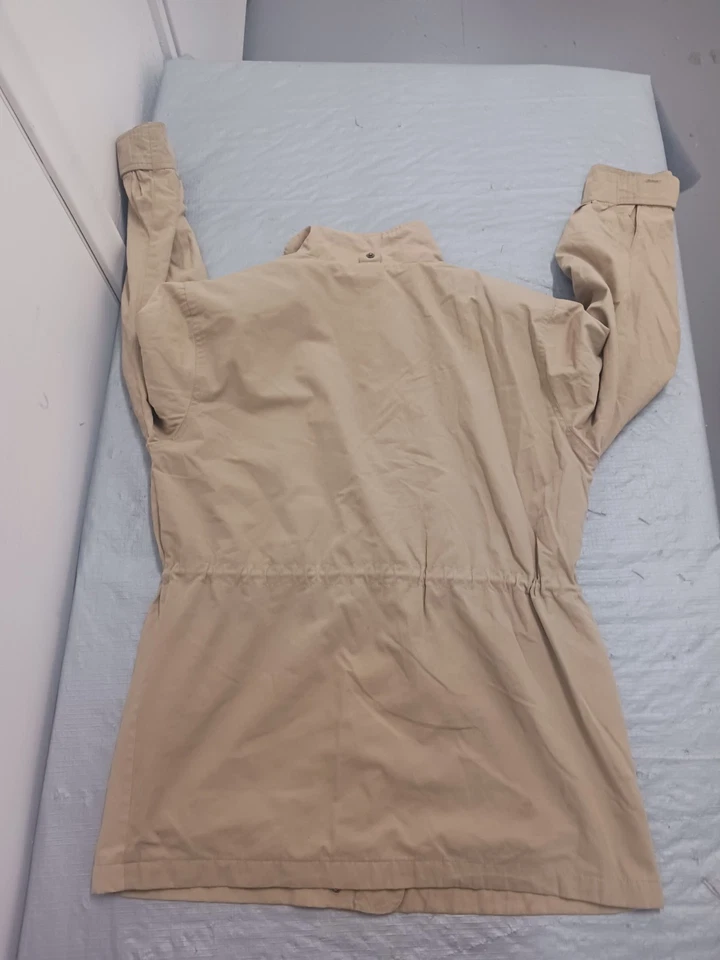 Ladies Plaid Lined Utility Coat Cabin Creek Size Petite Medium. Waste Drawstring - Image 3 of 4