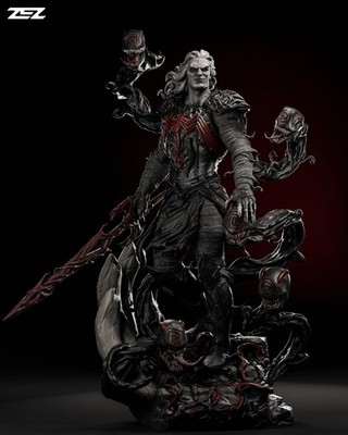 Knull Statue 1/6 - 1/4 Scale Custom Marvel Villain Figure Pro Painted Pre-Order