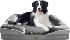 Orthopedic Dog Bed with Sides - Dog Sofa Beds for Large Dogs, Supportive Foam Pe