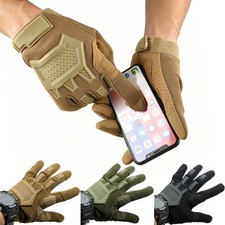 Touch Screen Tactical Full Finger Gloves Military Hunting Cycling Work Gloves US