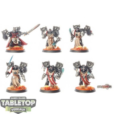 Black Templars - 6 Primaris Crusader Squad klassisch - bemalt