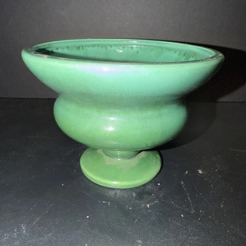Royal Haeger Pottery Green Planter with paper label and ink stamp.