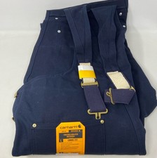 Carhartt 104393 Loose Fit Firm Duck Insulated Bib Overall - Dark Navy DNY 