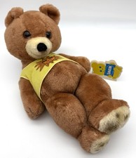 Vintage NWT Dakin Nature Babies Sunbathing Teddy Bear in Yellow Shirt 12 Plush