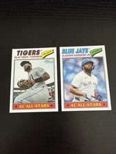 2026 Topps Heritage - Vladimir Guerrero Jr. #46 & #243 Gleyber Torres All-Stars