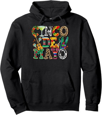 Fiesta Cinco de Mayo Funny Mexican Party 5 De May Unisex Hooded Sweatshirt