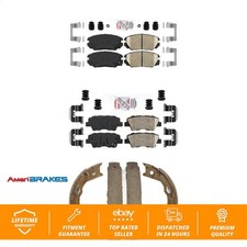 Front Rear Ceramic Disc Brake Pads Kit For 2010-2011 Hyundai Azera KNN-101192
