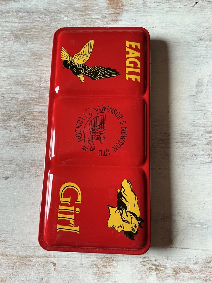 Winsor & Newton Water Colour Paint Box Tin Scarce Eagle Girl issue 1950’s - Image 4 of 4