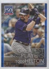 2019 Topps Update 150 Years of Professional Baseball Blue Todd Helton HOF 04br