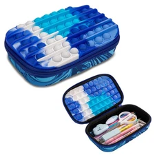 POP Pencil Box for Boys | Fidget Toy | Silicon Sensory Push It Case | Large C...
