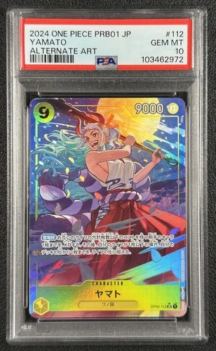 YAMATO PSA 10 2024 ONE PIECE JAPANESE #OP04-112 SUPER RARE ALTERNATE ART 2972