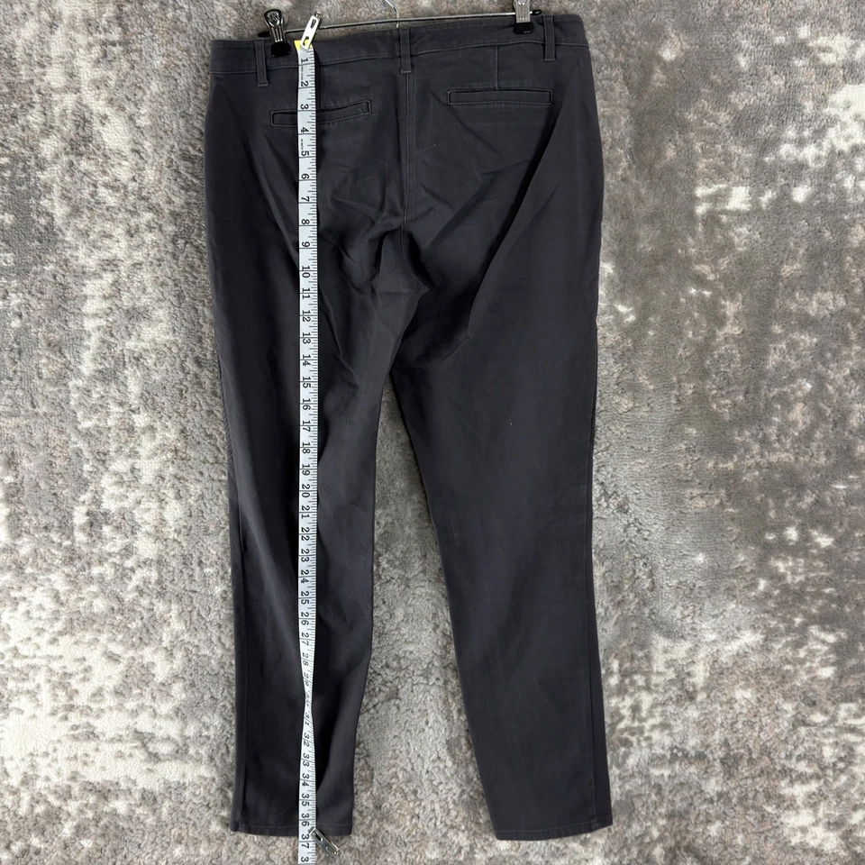 Pantalones elásticos cónicos calce moderno gris con cremallera con botones APT 9 talla 10 Foto 4 de 4