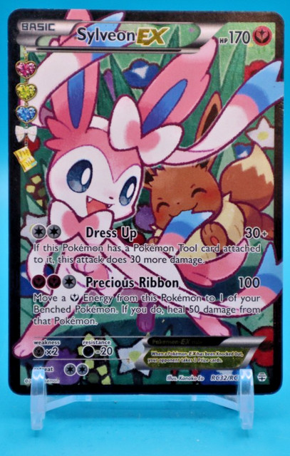 Pokemon Sylveon EX RC32/RC32 Full Art Radiant Collection Generations Holo LP